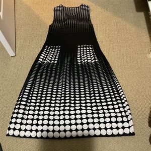 Calvin Klein Black and White A-Line Skirt